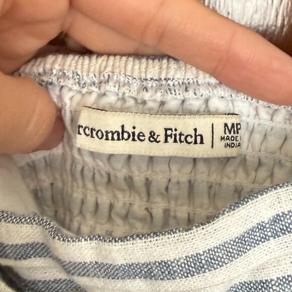 Abercrombie Linen-Blend blue striped sundress - Picture 4 of 4